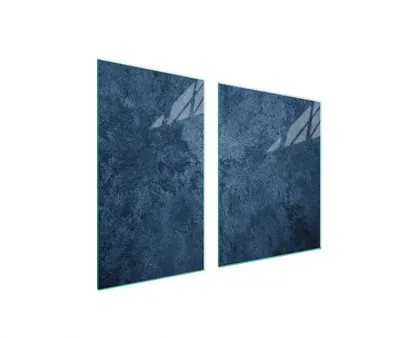 Immagine prodotto di Piastre copriforno 2 pezzi 100x52 Copriforno in Vetroceramica tagliere in vetro blu ardesia