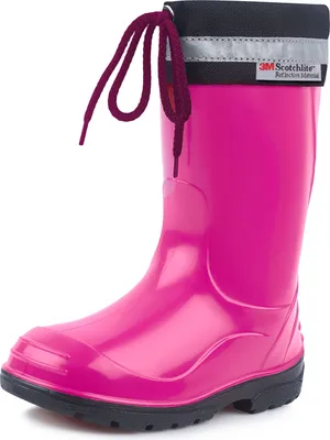 Produktbild von Ladeheid Kinder Mädchen Jungen Gummistiefel mit Stulpe LA-972 (Fuchsia/Schwarz, 23 EU)