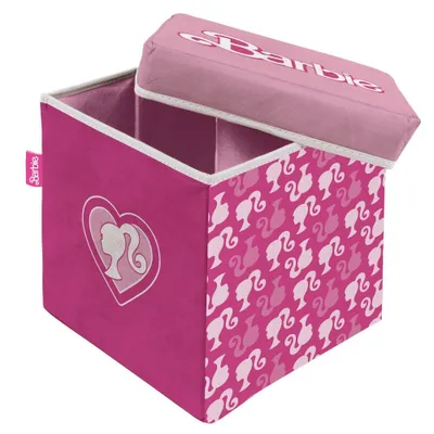 Image de Tabouret de rangement cube - Barbie