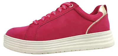 Image de Marco Tozzi M2370642 : Chaussures pour femmes, modèle à lacets, couleur rose, style décontracté