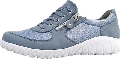 Produktbild von Waldläufer Havy Denver sky ZIP sportlicher Schnürer Blau in Gr. 41