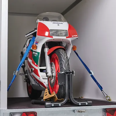 Produktbild von Motorradwippe für Motorräder mit Spanngurten - Schwarz