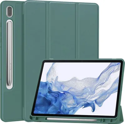 Image de Étui pour tablette Samsung Galaxy Tab S9, couleur : vert foncé