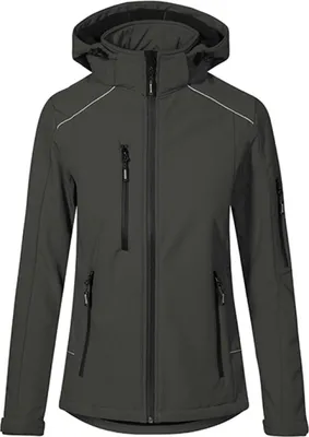 Produktbild von Promodoro 7865 | WomenŽs Warm Softshell Jacket Wasserdicht Winddicht - Farbe: Charcoal (Solid) - Größe: L