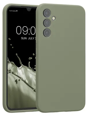 Produktbild von kwmobile Hülle kompatibel mit Samsung Galaxy A34 5G - Hülle Silikon gummiert - Handyhülle - Handy Case in Graugrün