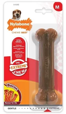 Produktbild von Nylabone Dura Chew für harte Beißer Geschmacksrichtung Bacon