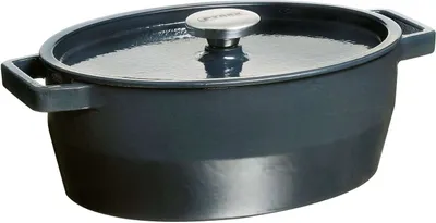 Produktbild von PYREX Slow Cook Bratentopf oval, mit Deckel, Länge: 330 mm, grau