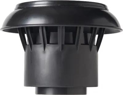 Produktbild von Anjo - Kunststoffkappe - Schwarz - 110-125 mm - Flachdach