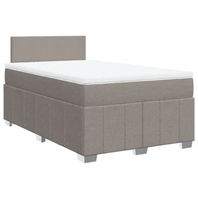 Produktbild von vidaXL Boxspringbett mit Matratze Taupe 120x190 cm Stoff
