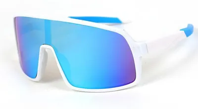 Imagen del producto de Gafas deportivas para niños, protección UV400, polarizadas, color blanco, para actividades al aire libre