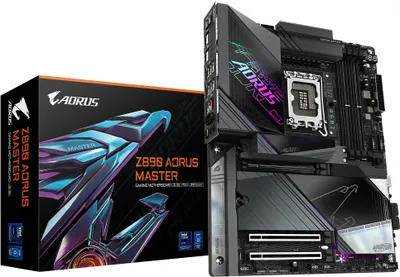 Obrázek produktu pro GIGABYTE Z890 AORUS MASTER, Intel, LGA 1851 (Socket V1), Intel Core Ultra (Series 2), LGA 1851, 256 GB, DDR5-SDRAM