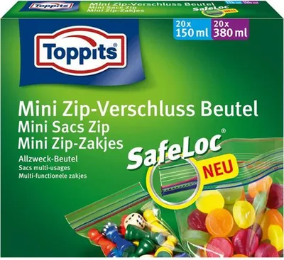 Zdjęcie produktu dla Toppits Mini Zip-Verschluss Beutel