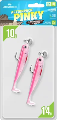 Produktbild von Lieblingsköder 10cm (4Stk) Actionpack Pinky