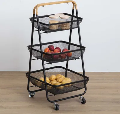 Obrázok produktu pre Eazy Living Deanne vozík čierny - drevo