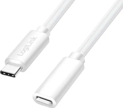 Image de LogiLink CU0220 Câble d'extension LogiLink USB 2.0, blanc, 1,0 m