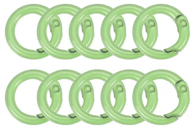 O-Ring-Clips 20 mm, 10 Stück, Zinklegierung, hellgrün