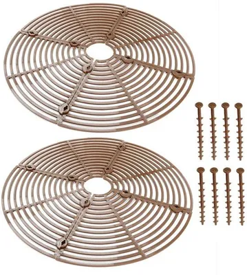 Produktbild von Ibenzoa® Pflanzenschutzgitter für Blumentöpfe – 2er Set, ABS-Schutzrost Ø ca. 30 cm, zuschneidbar, schützt vor Katzen & Kindern, für drinnen & draußen