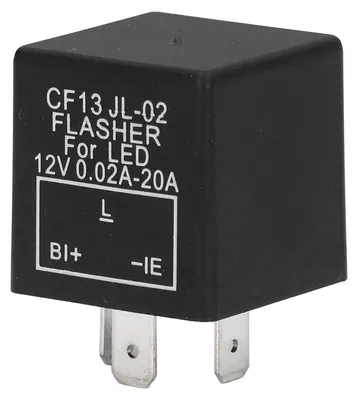 Produktbild von Elektronisches 3-poliges Blinkrelais für LED-Blinker, normalerweise offen, 12 V DC