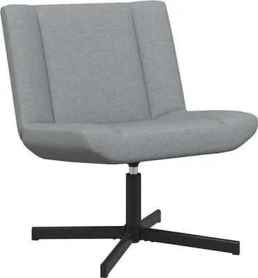 Immagine prodotto di vidaXL Sedia girevole grigio chiaro 63 x 75 x 76 cm tessuto