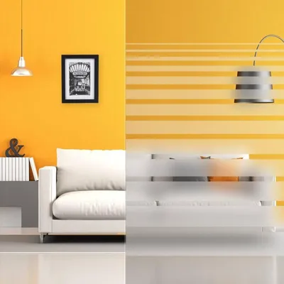 Produktbild von DIMEXACT - DIMEXACT Selbstklebende Dekorfolie mit Motiven für Fenster, Effekt Abgestufte horizontale Streifen, Breite 1,52 m, Rolle -152 cm x 10 m - en Rouleau