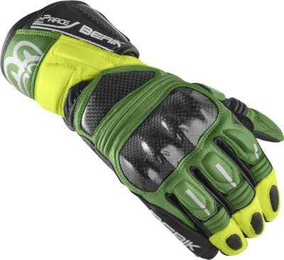 Produktbild von Berik Namib Pro Motorradhandschuhe, schwarz/grün/gelb, 3XL
