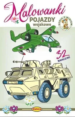 Immagine prodotto di Pojazdy wojskowe. Malowanka edukacyjna z naklejkami