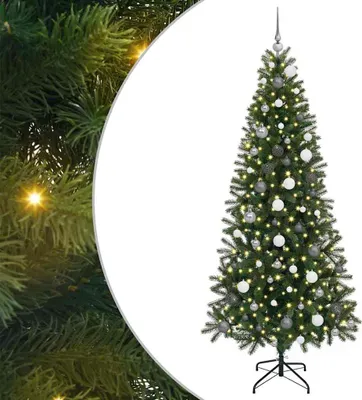 Obrázok produktu pre vidaXL Umelý vianočný stromček s 300 LED diódami zelený 210 cm PE a PVC