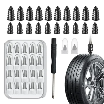 Productafbeelding van Bandenreparatieset met 40 gummiplugs en schroevendraaier, voor tubeless banden