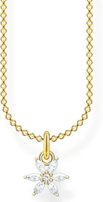 Zdjęcie produktu dla Naszyjnik Thomas Sabo KE2103-414-14-L45V Kwiat srebrny pozłacany