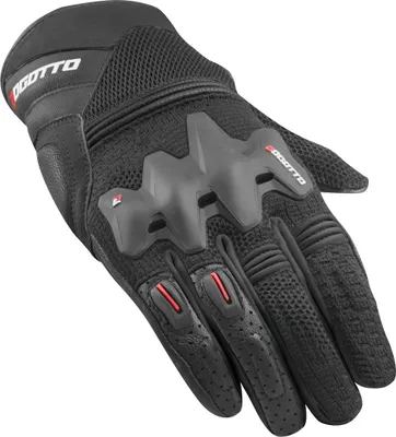 Produktbild von Bogotto Xatran perforierte Motorrad Handschuhe, schwarz, S