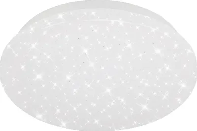 Produktbild von LED Deckenleuchte Deckenlampe Sternendekor 8 W weiß Metall Ø22cm Briloner