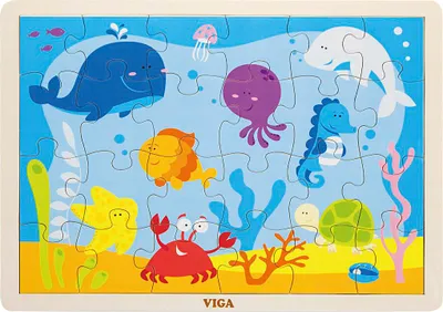 Zdjęcie produktu dla Drewniane puzzle dla dzieci Viga Ocean