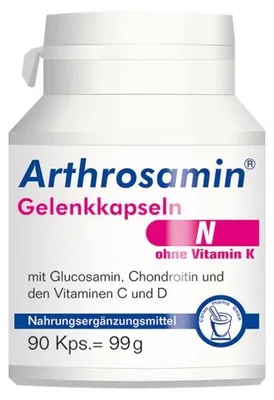 Produktbild von Arthrosamin N Gelenkkapseln ohne Vitamin K, 90 St. Kapseln