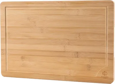 Produktbild von Famanu Schneidebrett 100% biologische Bambus - extra große Holzschneideplatte - stark, langlebig und pflegeleicht