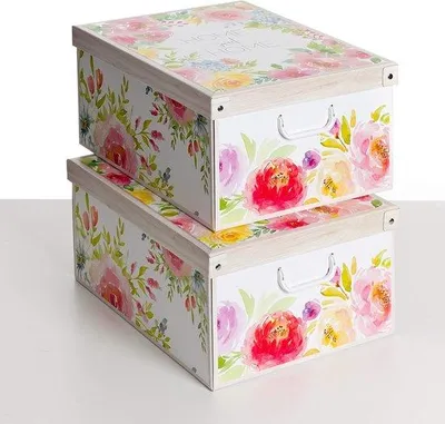 Produktbild von Kartonnen Aufbewahrungsboxen 50x39x24cm mit Deckel