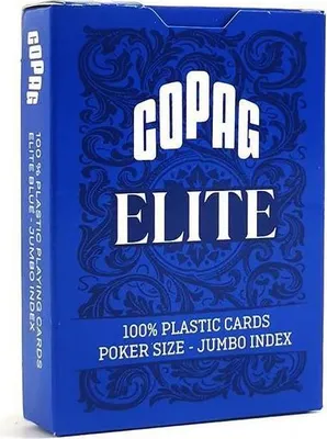 Produktbild von COPAG Elite Jumbo Face Spielkarten Blue 2 Index