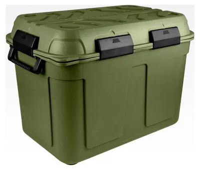 Produktbild von Wasserdichte Aufbewahrungsbox Q-Line - 160 Liter - 790x545x545mm - Grün/Schwarz