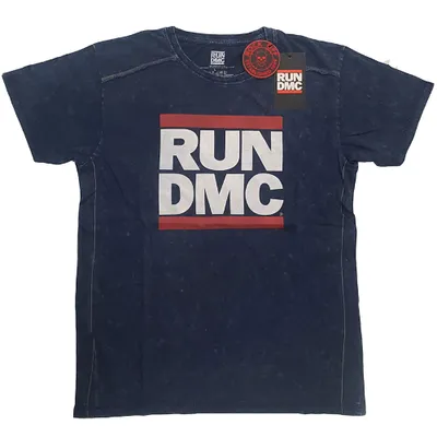 Produktbild von Run DMC Logo (Wash Collection) Navy Blue L T-Shirt
