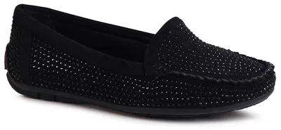 Produktbild von topschuhe24 2984 Damen Glitzer Mokassins Komfort Slipper , Farbe:Schwarz, Größe:39 EU