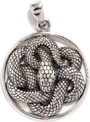 Produktbild von Schlangen Anhänger Schmuck 925er Silber keltischer Knoten