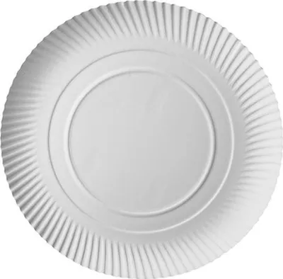 Produktbild von 200 Papstar Teller, Pappe pure rund Ø 34 cm, 3 cm weiss 91145 Pappteller Einwegteller Partyteller