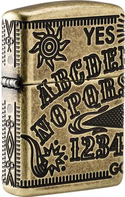 Obrázek produktu pro Zapalovac Zippo Ouija Board Armor Case staromosaz hluboka 8stranna rytina