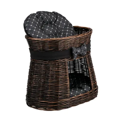 Obrázek produktu pro Oválná tmavě hnědá kočičí bouda / koš pro kočky / věž pro kočky 50X40 H45 CM