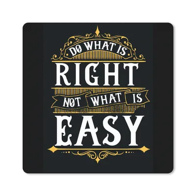 Produktbild von MuchoWow® Mauspad Mousepad Motivation - Zitat - Retro 20x20 cm - Mousepads - Maus Mat - Pad - Mausunterlage - Desk Mat - Bureauartikeln