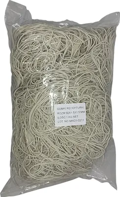 Produktbild von 1 kg Gummiringe weiß 60 mm Ø 1,5 x 1,5 mm breit