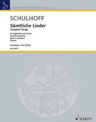 Produktbild von Sämtliche Lieder Band 1für Gesang und Klavier