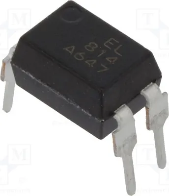 Produktbild von 2x Optokoppler Uce: 80V EL814 Optokoppler - ausgang Kanäle: 1 THT
