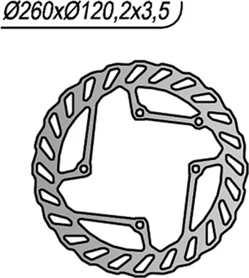 Immagine prodotto di Disco freno anteriore NG lato sinistro 4 fori da 8,25mm per BETAMOTOR