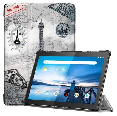Produktbild von Cover für Lenovo Tab M10 (2018) TB-X605F 10.1 Zoll Tablethülle Schlank mit Standfunktion und Auto Sleep/Wake Funktion
