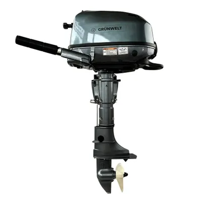 Obrázok produktu pre Lodný motor 6,5 HP, vodné chladenie, spätný chod, benzínový Grünwelt GW-600WK